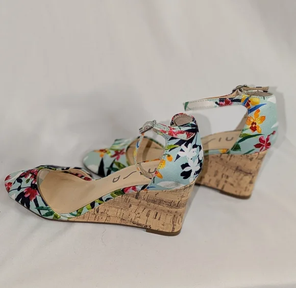 Unisa Vibrant Floral Heeled Sandals - Picture 2 of 4